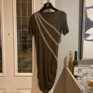 roberto cavalli bodycon asymmetrical dress